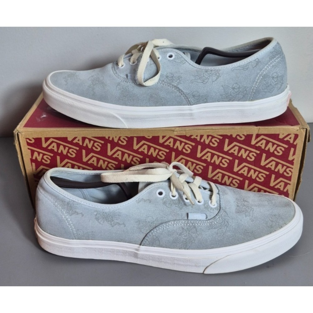 Vans Love You To Death Mens Canvas Shoes Light Blue Size 13 WITH  BOX